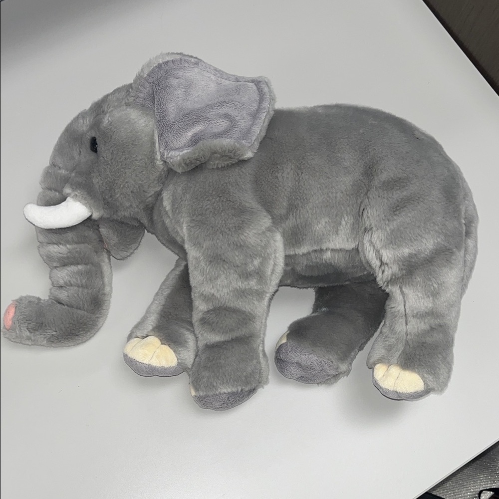 FAO Schwarz Gray Elephant Stuffed Animal